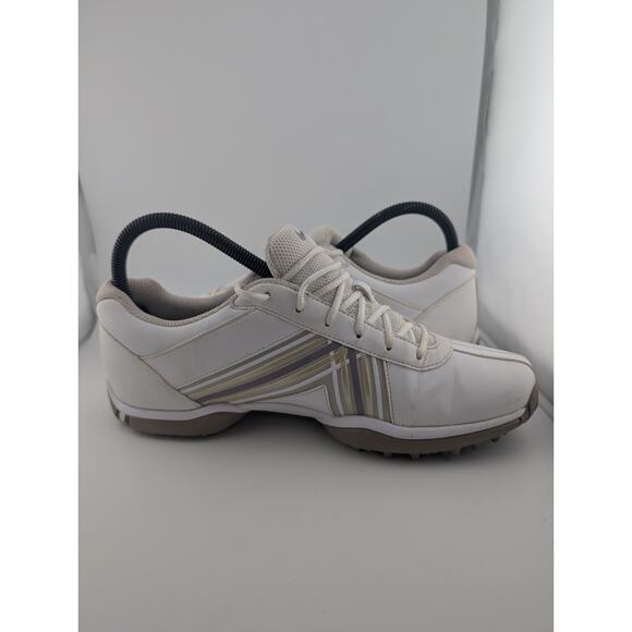 Nike Delight Women's Size 8.5 Golf Shoes White Grey Sneakers 549583-100 - Picture 7 of 10